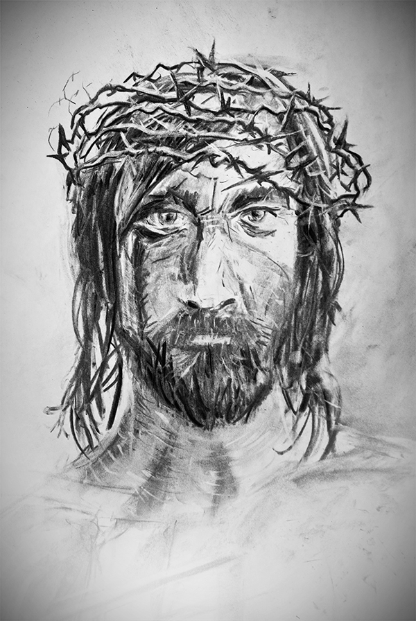 Jesus- Charcoal